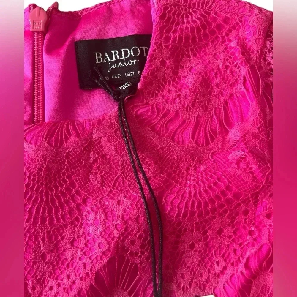 NWT Bardot Juniors Girls Gertrude Scalloped Lace Dress